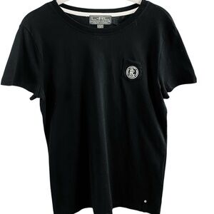 L-R-L Lauren Ralph Lauren Active Black Top. Sz M